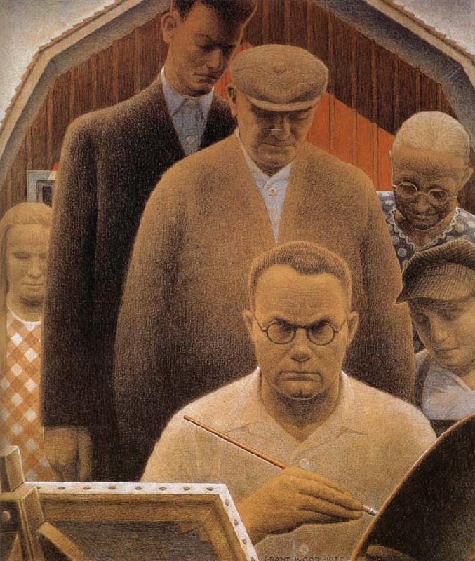 Grant Wood Returned from Bohemia china oil painting image